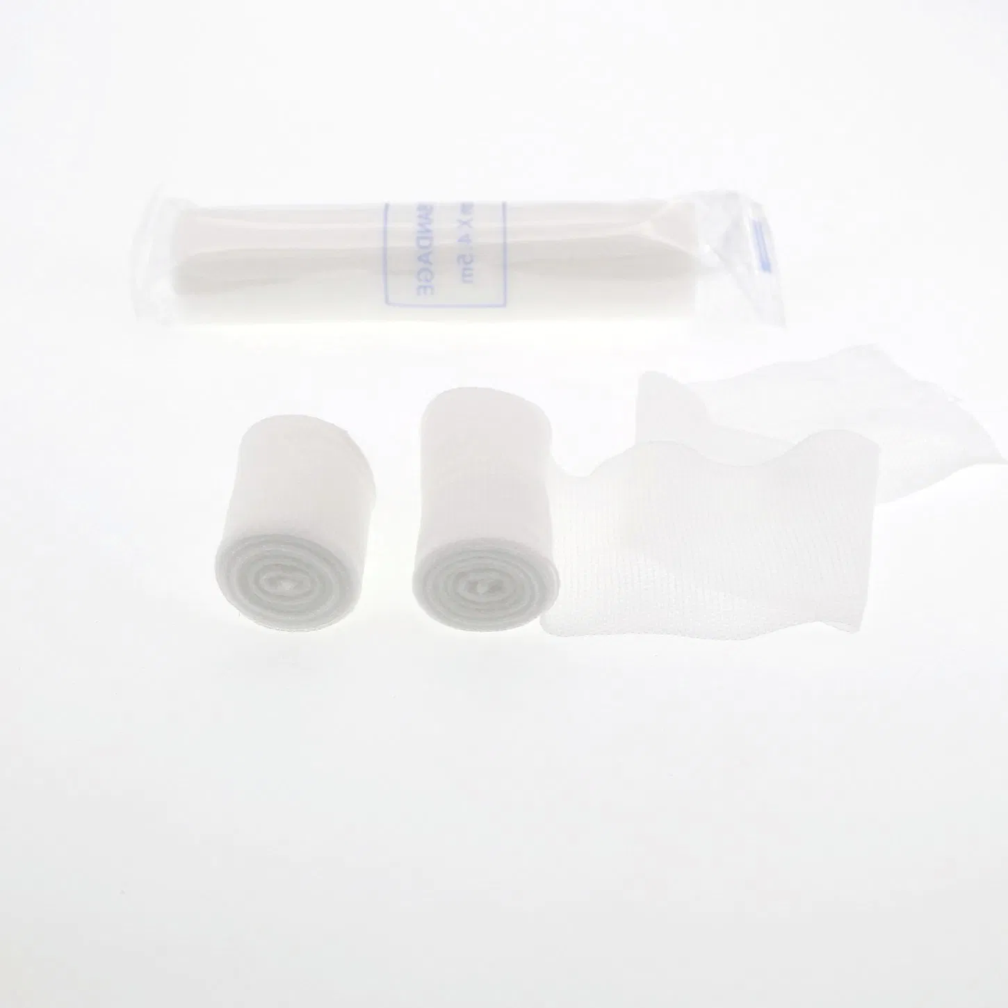 Medical First Aid Thick Cohesive Cotton Nonwoven Raw/Bleached White Elastic PBT Conforming Bandage