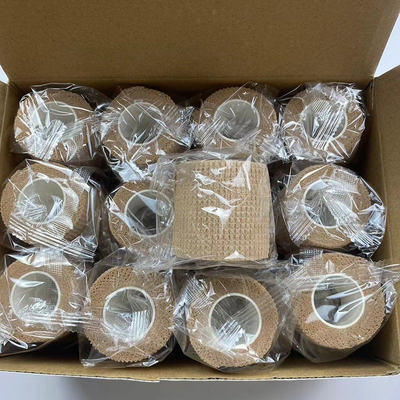 Cohesive Elastic Bandage First Aid Bandage Cohesive Tape Vet Wrap Veterinary Bandage Pet Bandage Horse Bandage Animal Bandage Nonwoven Self Adhesive Bandage