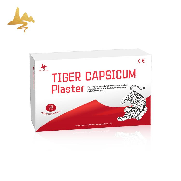 Medicated Natural Herbal Porous Hot Capsicum Tiger Plaster for Pain Relieving