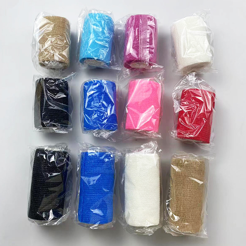 Cohesive Elastic Bandage First Aid Bandage Cohesive Tape Vet Wrap Veterinary Bandage Pet Bandage Horse Bandage Animal Bandage Nonwoven Self Adhesive Bandage