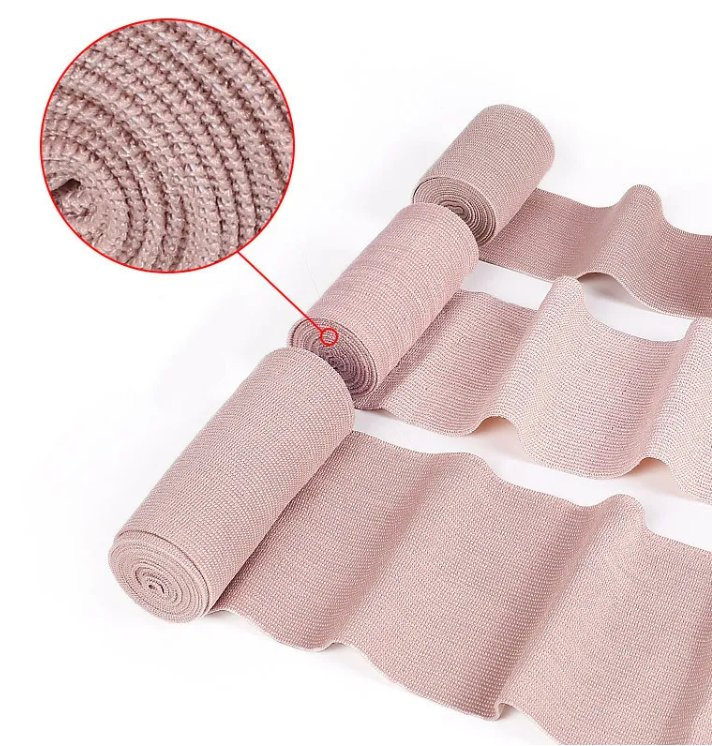 First Aid Elastic Pressure Bandage High Elastic Crepe Compression Bandage Elastic Fixing Wrap Medical Bandage