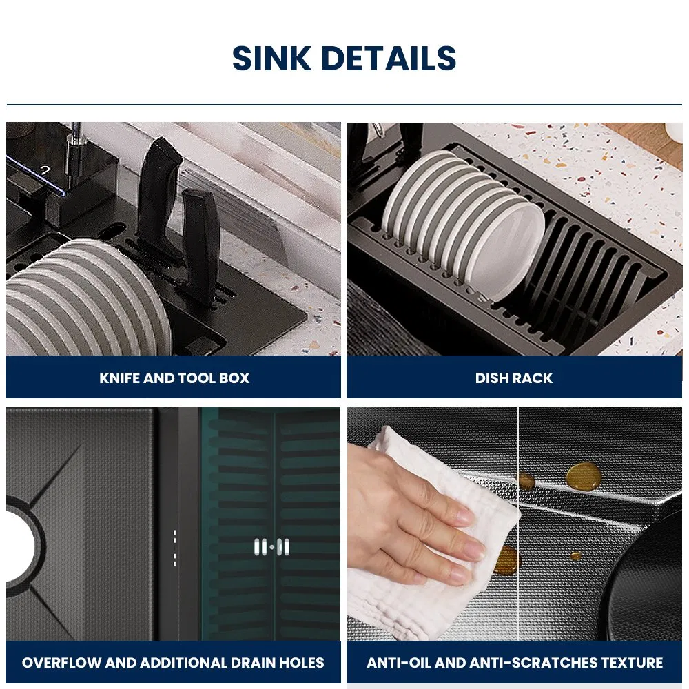 Smart Multifunctional Waterfall Sink