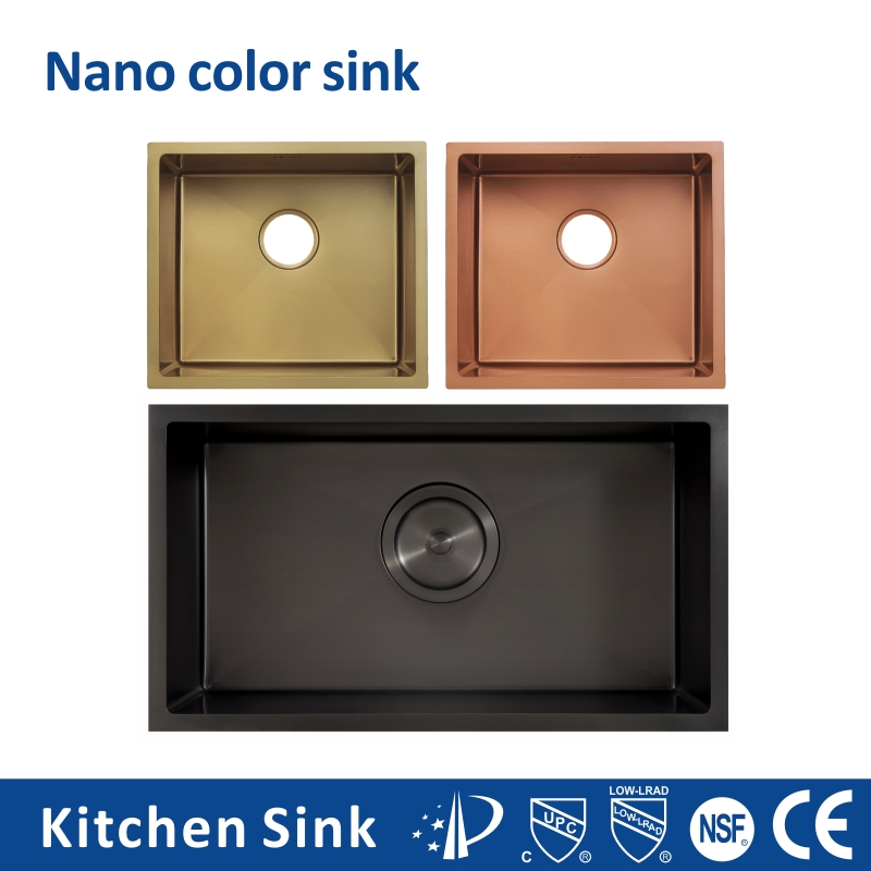 Europe USA Multifunction 2 3mm 30 Inch Top Under Mounted Single Double Wash Bowl Stainless Steel Handmade Knife Dustbin Kitchen Sink for House Project