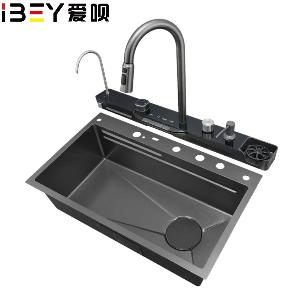 201 Stainless Steel Kitchen Sink with Atmosphere Light