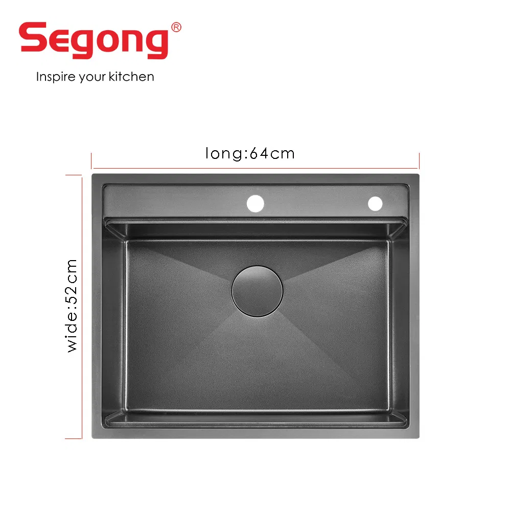 Drop-in Kitchen Sink 304 Stainless Steel Topmount Handmade Kitchen Sink Single Bowl Workstation Sink