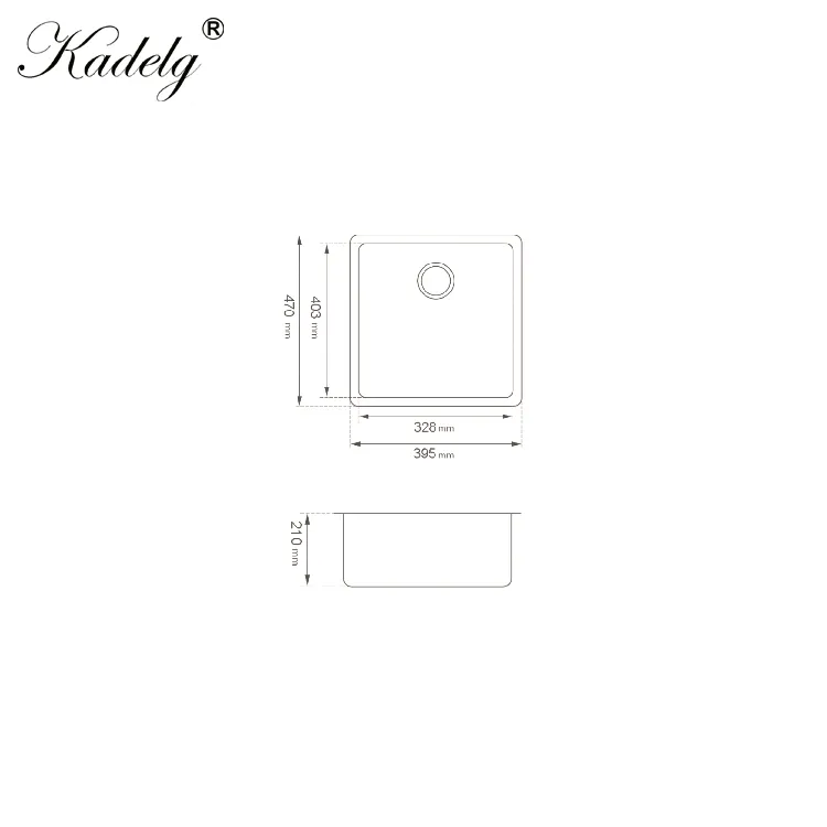 Kitchen Sink Front View