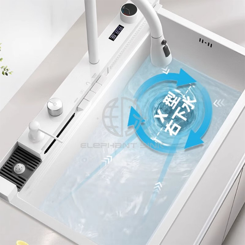 White Whale Multifunctional Stainless Steel Kitchen Sink Workstation with Cutting Board