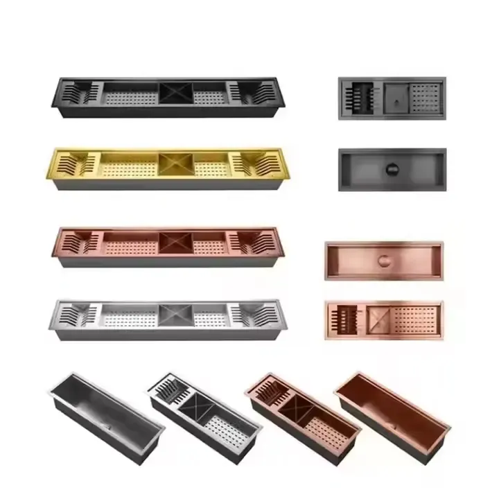 Multifunctional Gold Stainless Steel Sink