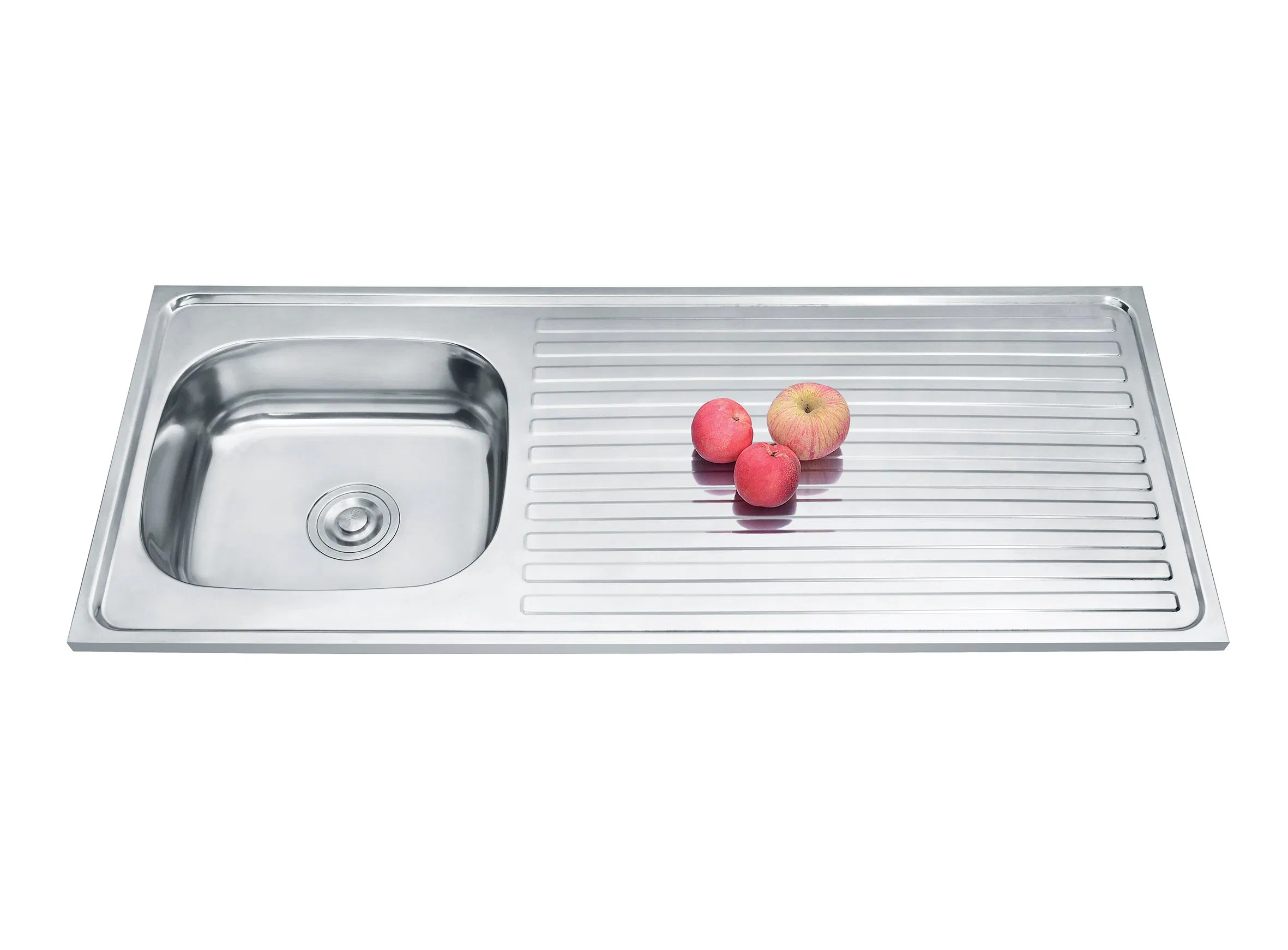 Outdoor Sink Double Bowl Cutting Board Site on Cabinet Stainless Steel Sink