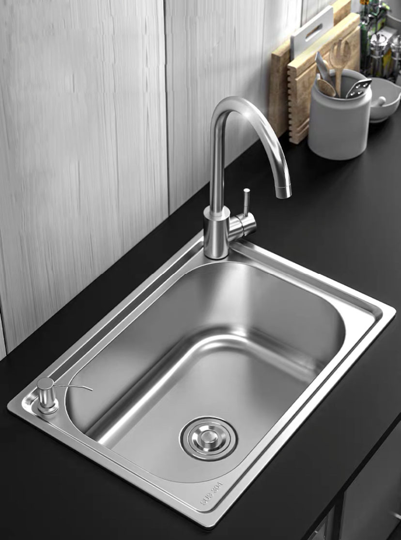 Restaurant Hotel Single Bowl Kitchen Water Sink Stainless Steel Corner Sink