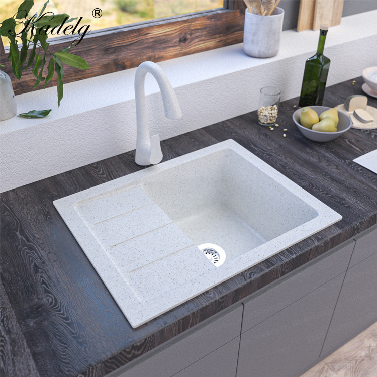 Matte Grey Granite Sink Kitchen Sink Handmade Sink Stone Sink