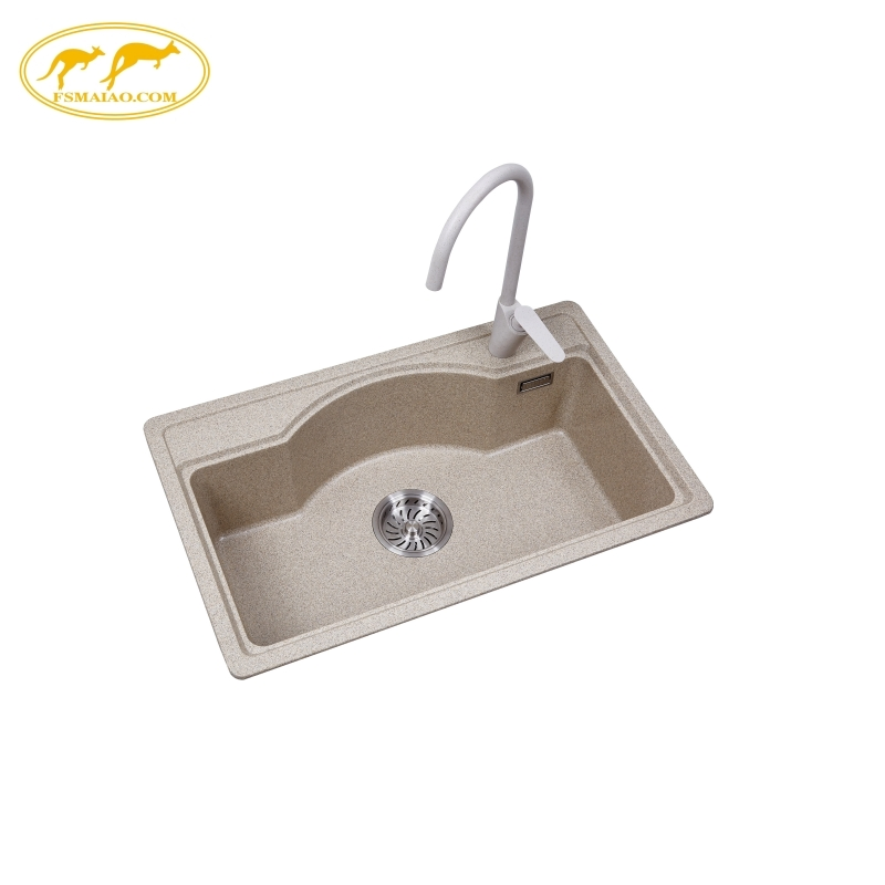 Trendy Aesthetic High-Capacity Anti-Clog and Anti-Fingerprint Granite Composite Sink