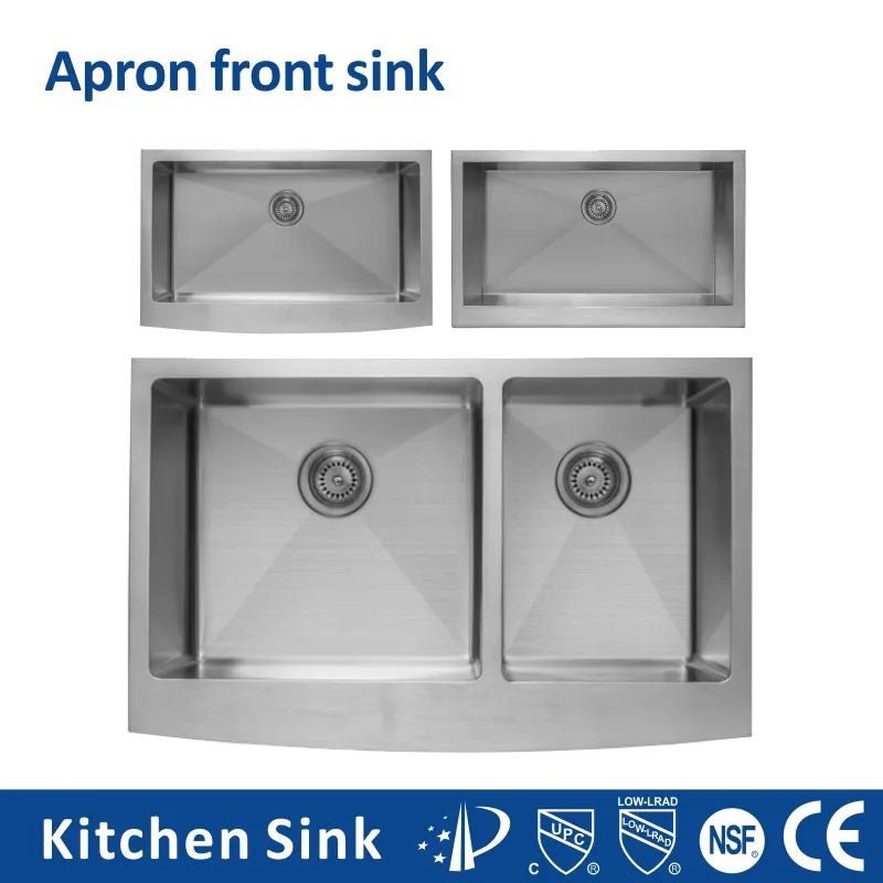 Europe USA Multifunction 2 3mm 30 Inch Top Under Mounted Single Double Wash Bowl Stainless Steel Handmade Knife Dustbin Kitchen Sink for House Project