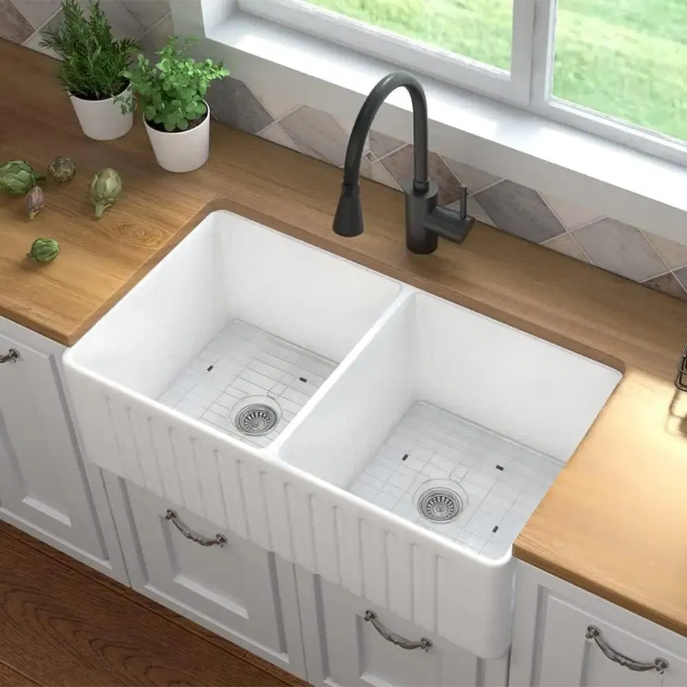 Modern Design Farm House Sink Apron Front Ceramic Farmhouse Kitchen Sink