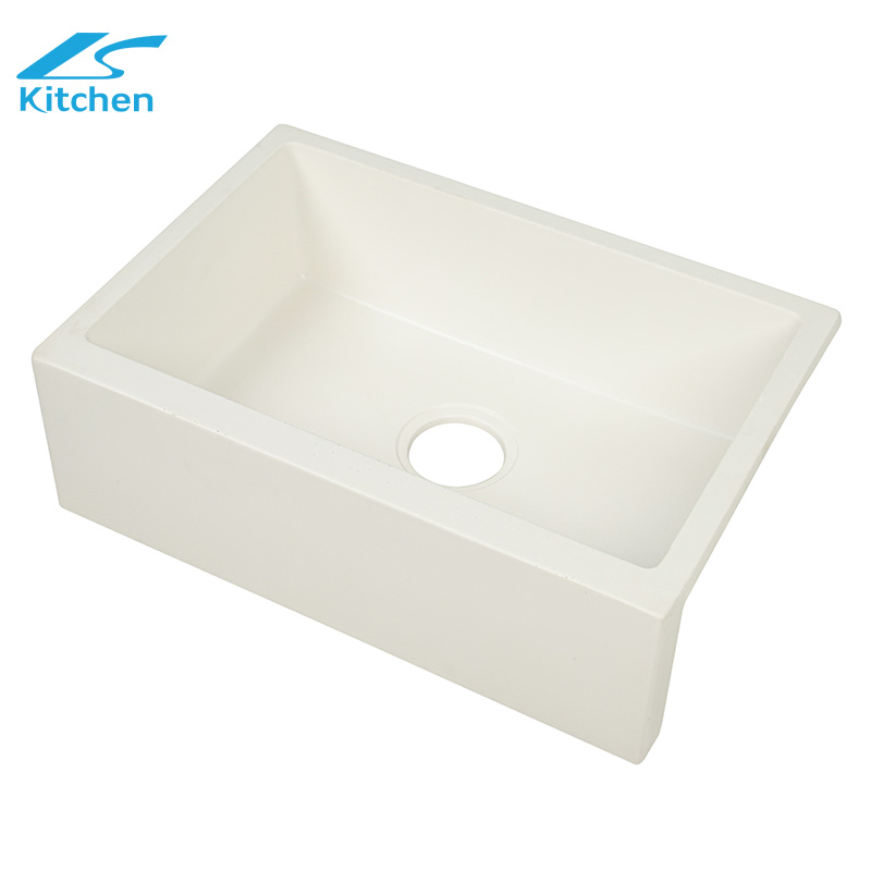 Factory Wholesale Composite Granite Kitchen Sink White Bathroom Fregadero De La Cocina