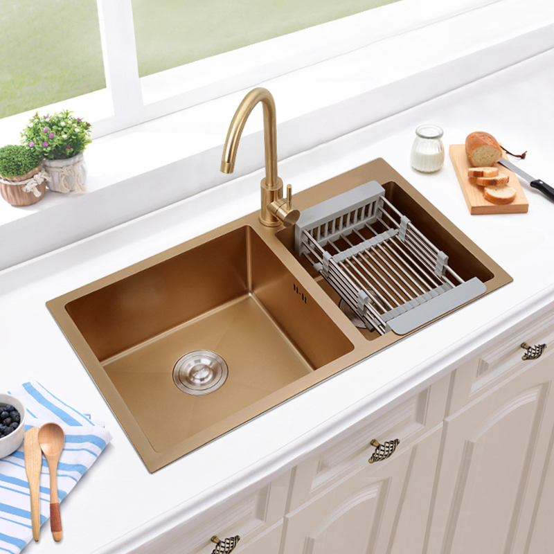 Handmade Double Bowl Sinks Farmhouse Apron Front Stainless Steel Undermount Kitchen Sink