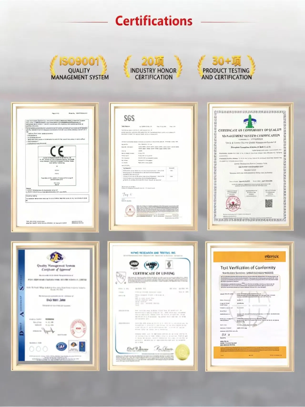 Certification document