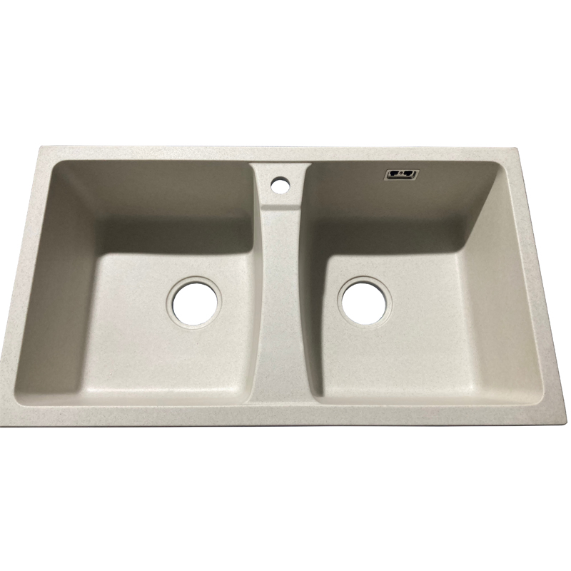 China Factory Composite Granite Stone Undermount Kitchen Drainboard Sink
