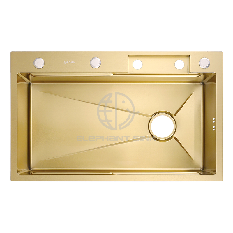 Multifunctional and Easy to Install Kitchen Single Bowl Stainless Steel Handmade Sink