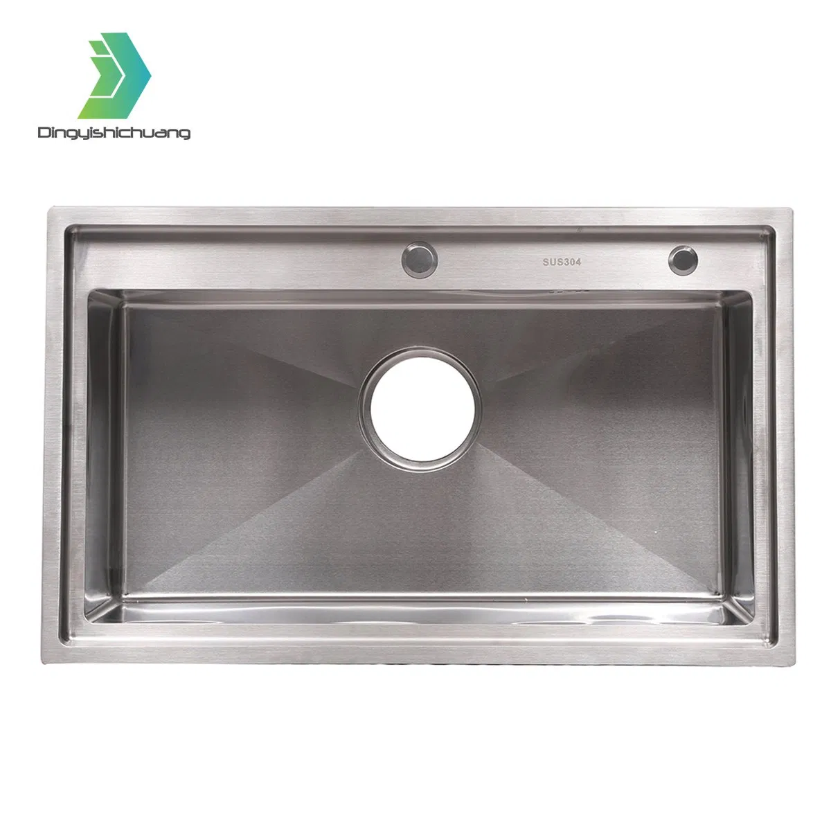 Topmount Drop in Kitchen Single Bowl R10 Corner Handmade Farmhouse Workstation Sink