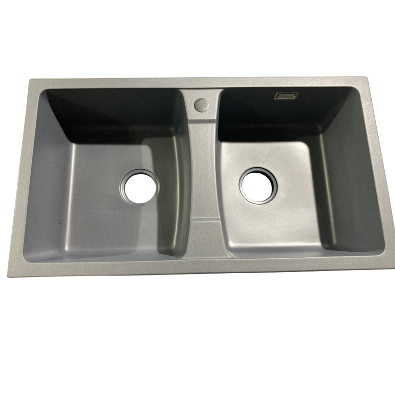 China Factory Composite Granite Stone Undermount Kitchen Drainboard Sink