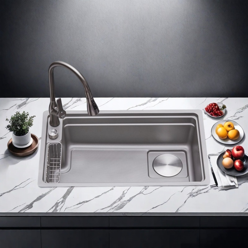 7546-Stainless Steel Integral Stretchable Sink