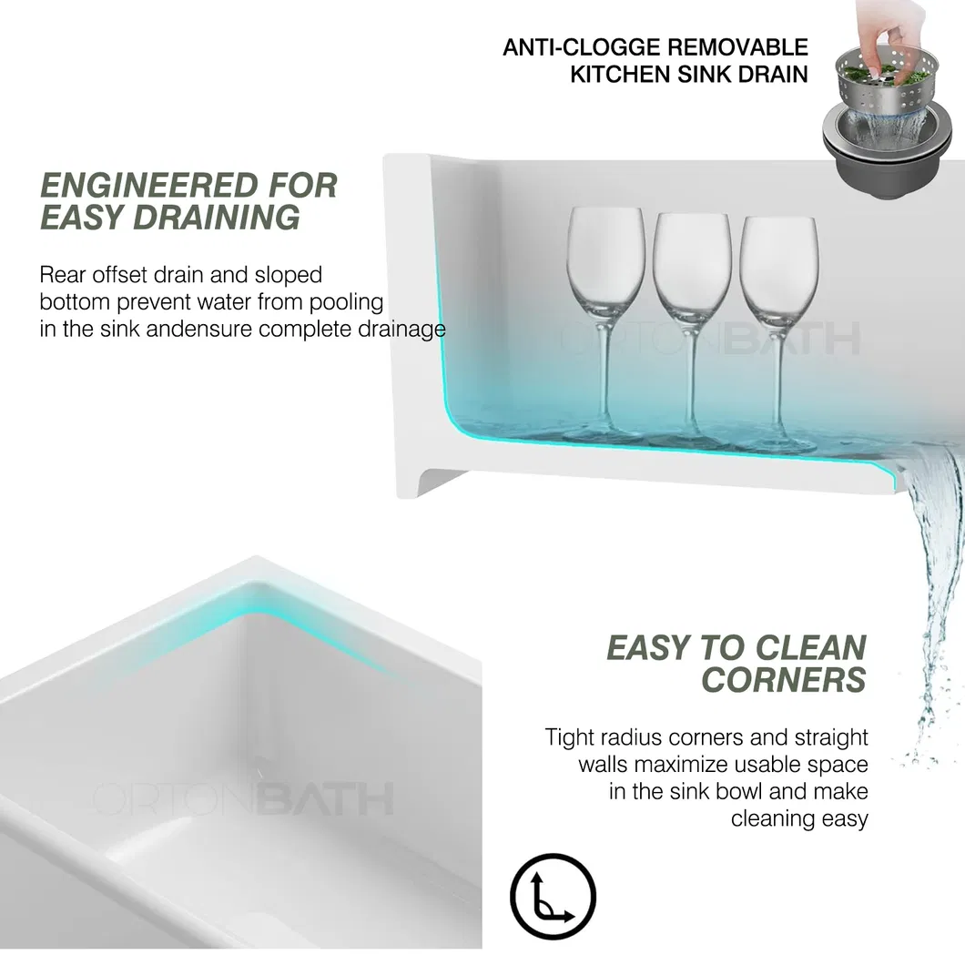 Modern Style Kitchen Sink Workspace