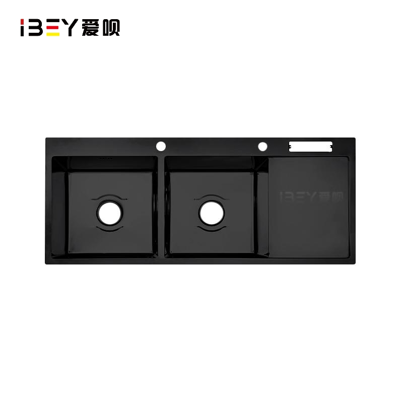 Double Bowl Drop-in Handmade Kitchen Sink-Nano Coating Stainless Steel Topmount