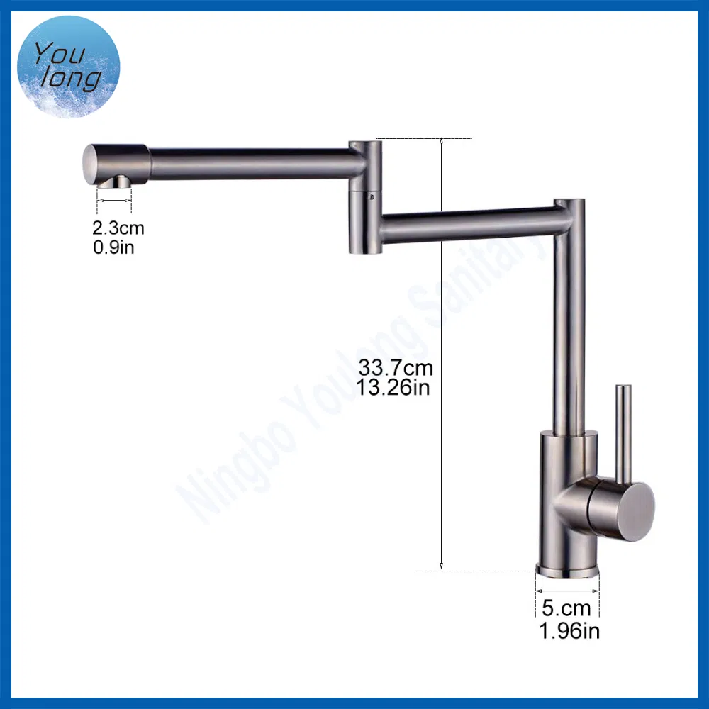 Stainless Steel Folding Stretchable Kitchen Sink Faucet