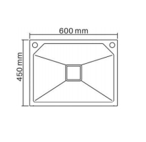 Elegant Rectangular Handmade Kitchen Stainless Steel Sink with Special Design