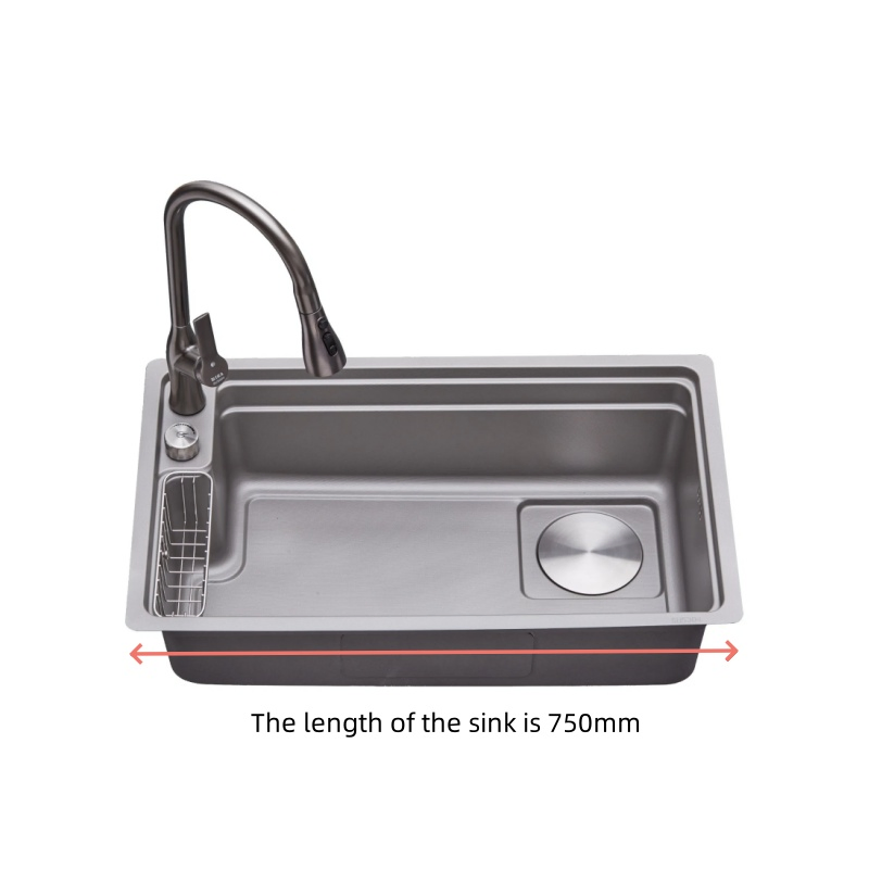 7546-Stainless Steel Integral Stretchable Sink