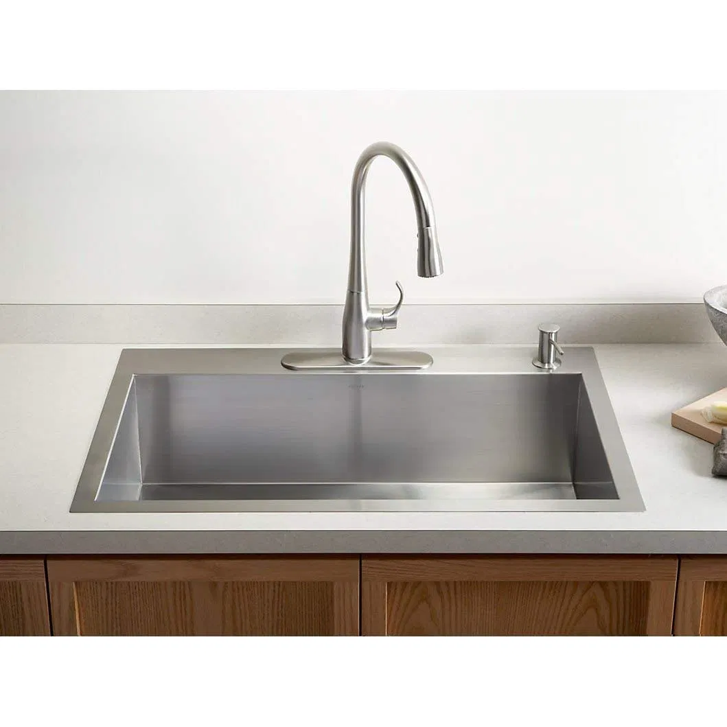 Drop-in 60/40 Double Bowl 16 Gauge 10-Radius Topmount Stainless Steel Kitchen Sink