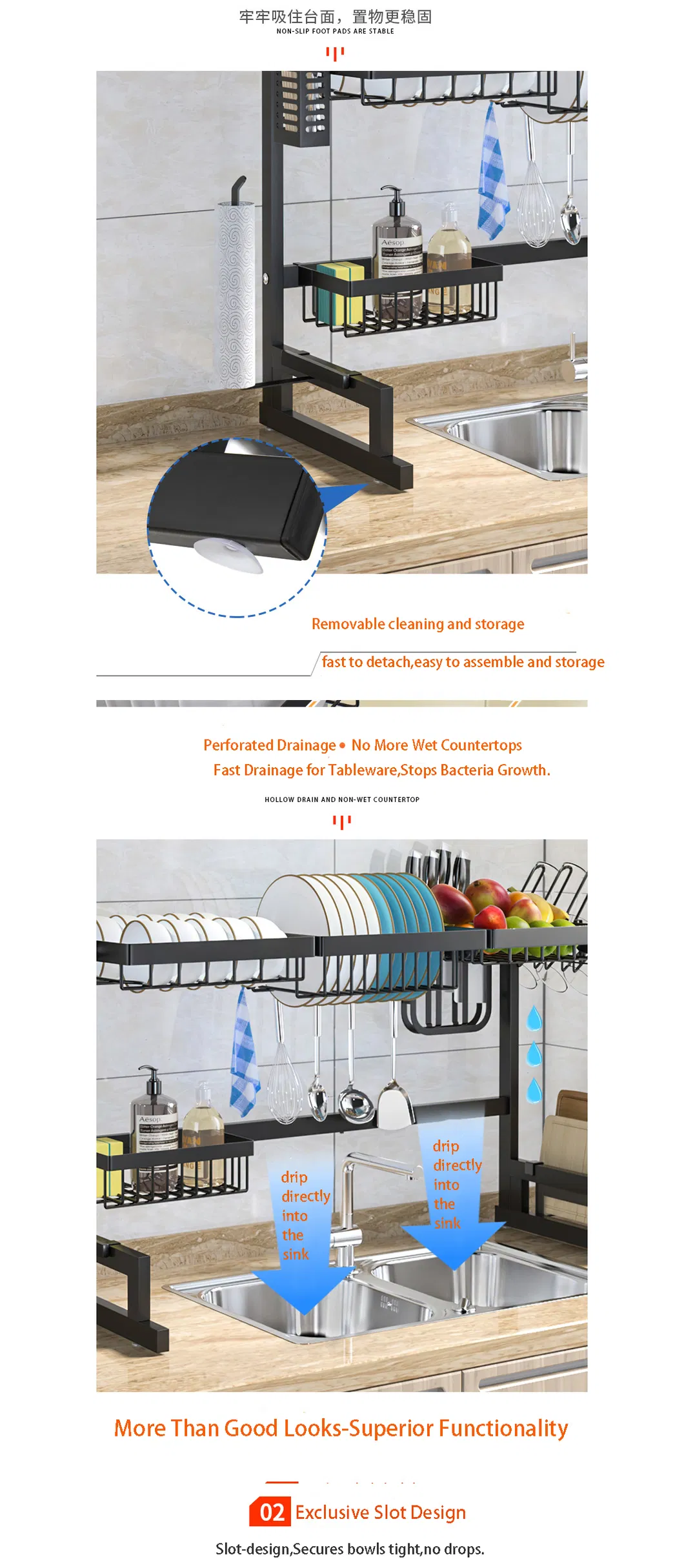 Adjustable Countertop Shelf