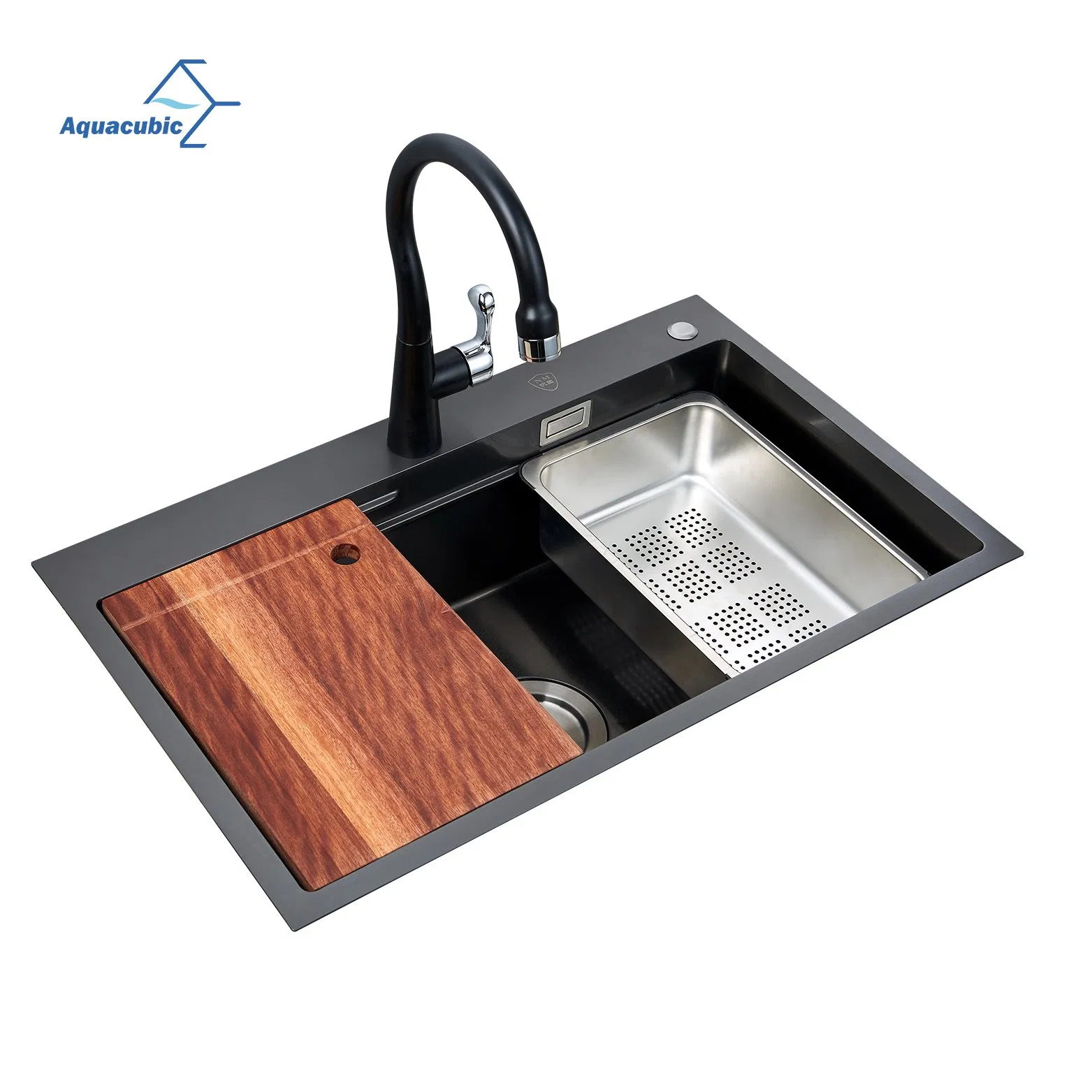 Aquacubic Drop in Kitchen Sink 30 Inch Kitchen Sink Topmount 18 Gauge Stainless Steel Single Bowl Drop Sink