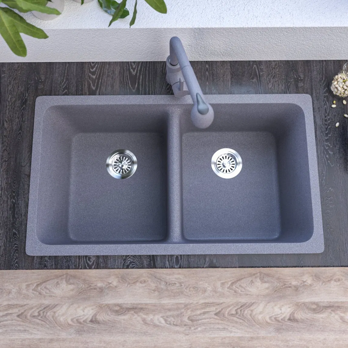 Premium Grey Kitchen Sink for Ice Cream and Dessert Lovers