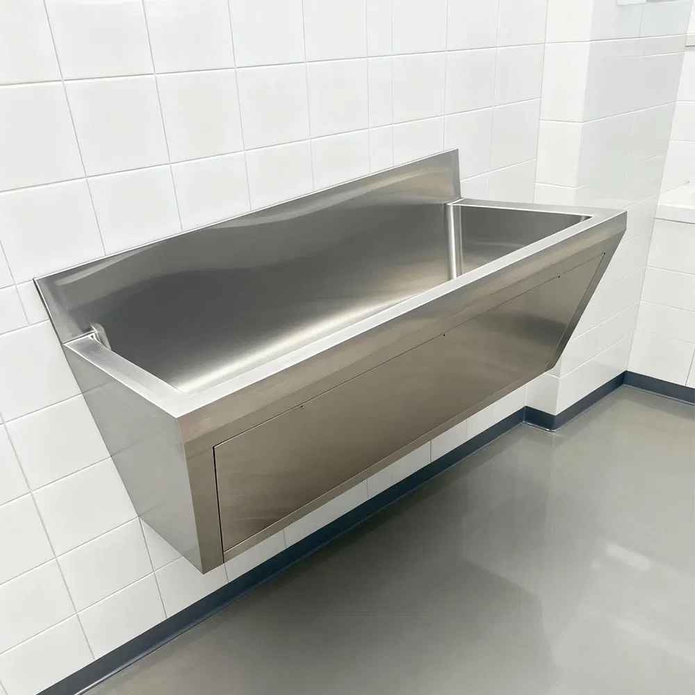 Laboratory Operating Table Sampling Stainless Steel Hand Wash Sink Stretchable Faucet Instant Hot Water Mix Water Wash Sink