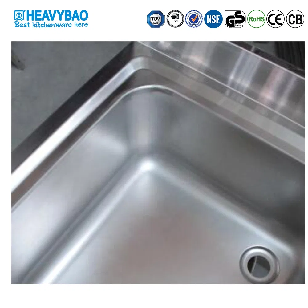 Heavybao Stainless Steel Single Bowl Custom Made Kitchen Sinks Washing Basin Sinks