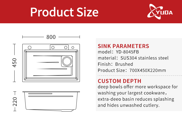 Smart Commercial Black Nano Stainless Steel Undermount Kitchen Sink Fregadero Cocina