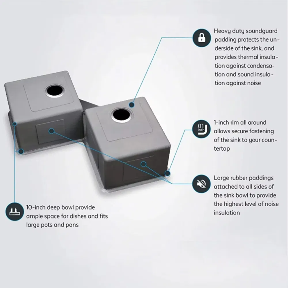 ODM/OEM Luxury Irregular Corner Single Bowl 304/201 Handmade Stainless Steel Kitchen Sink