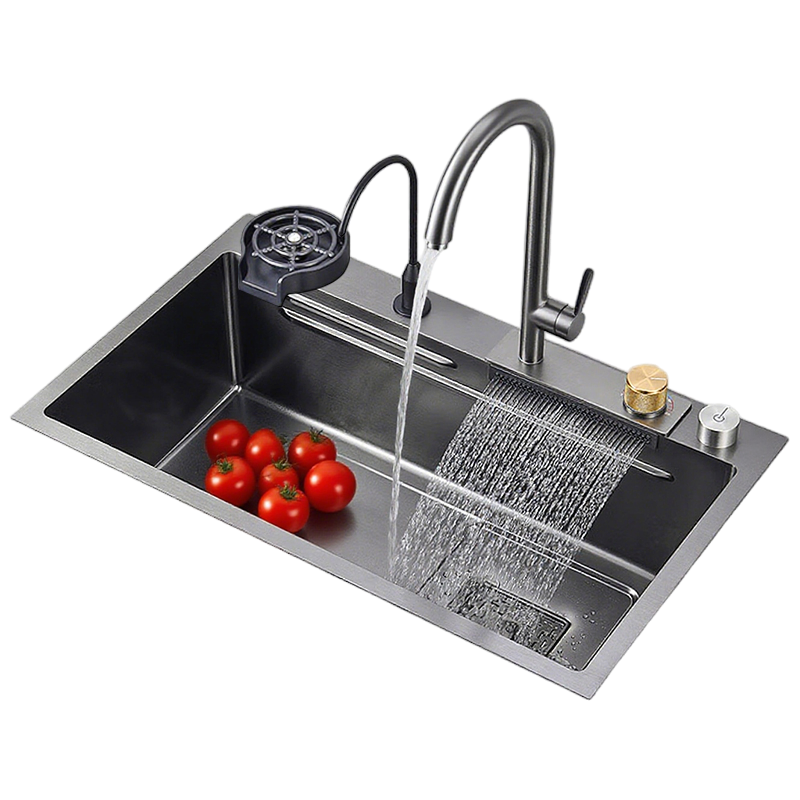 Commercial Stainless Steel 304/201 Single Bowl Handmade Nano Modern Kitchen Sink