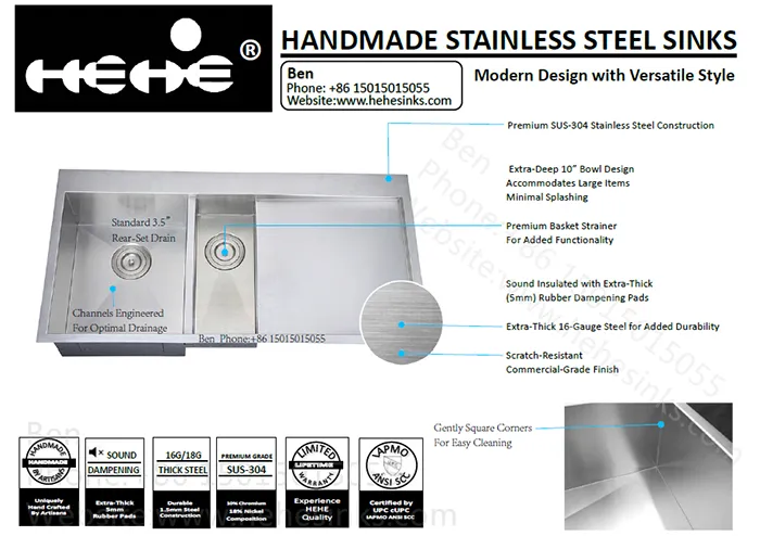 Double Bowl Sink Details