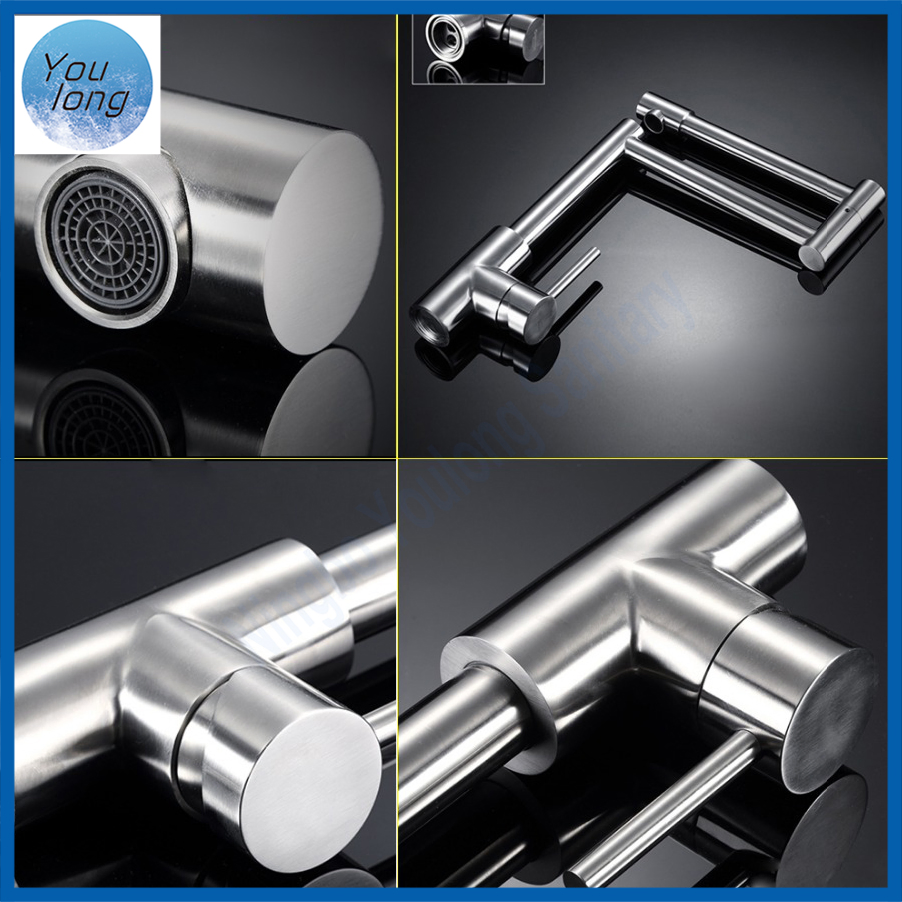 Stainless Steel Folding Stretchable Kitchen Sink Faucet