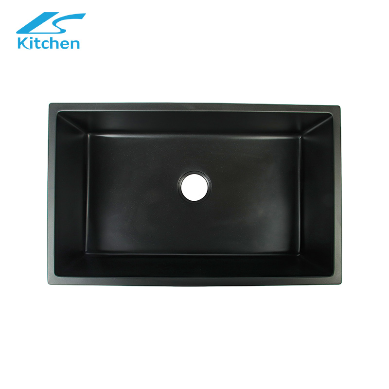 Modern Multifunctional Quartz Stone Black Granite Composite Kitchen and Bathroom Sink