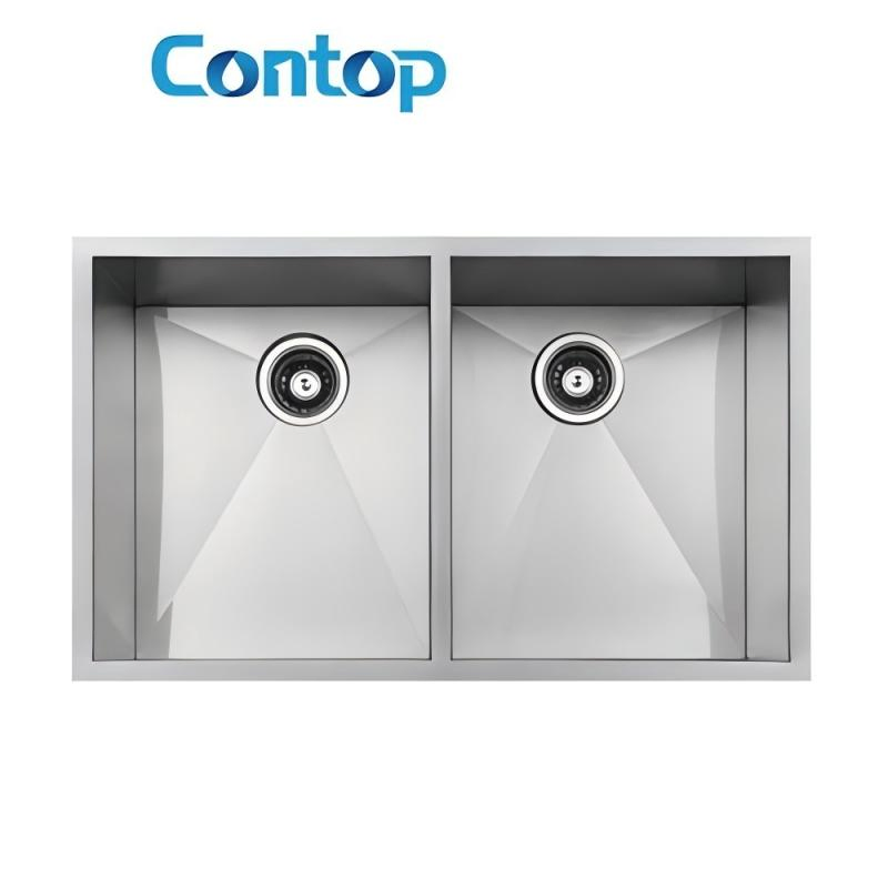 Sanitary Ware Kitchenware Accessories Corner Handmade Stainless Steel Kitchen Sink