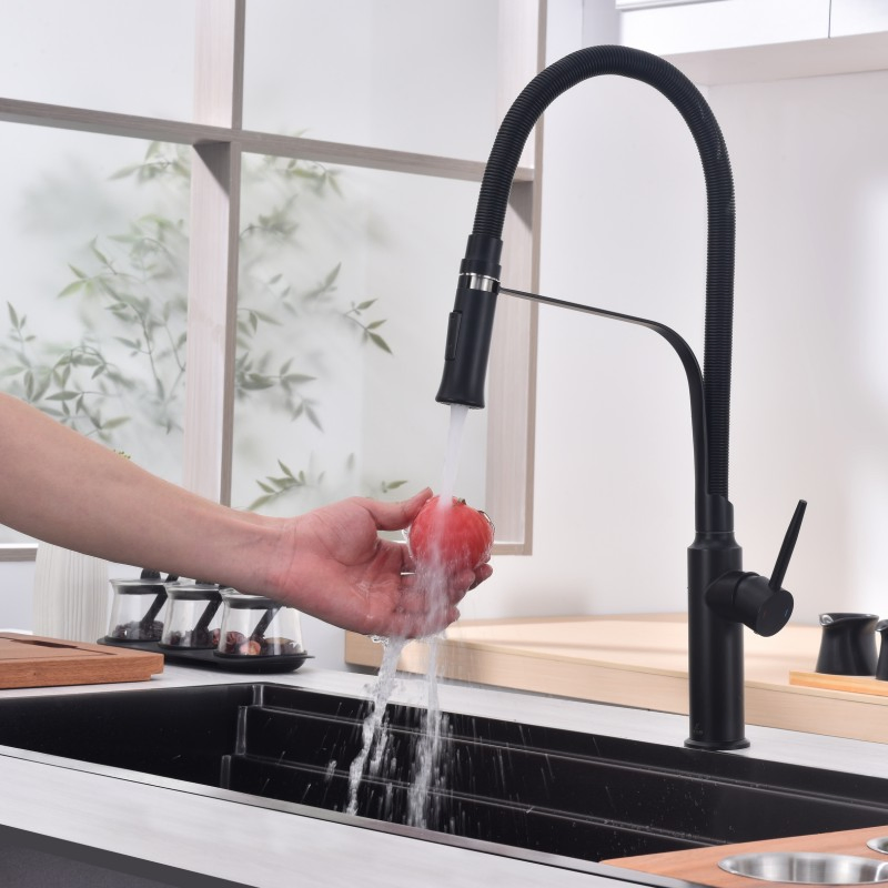 Hot Sell Product Stretchable Bathroom Brass Pull out Stainless Steel Nano Kitchen Sink Faucet
