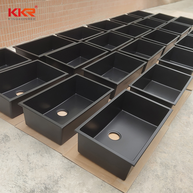 Resin Stone Solid Surface Undermount Kitchen Composite Granite Sink