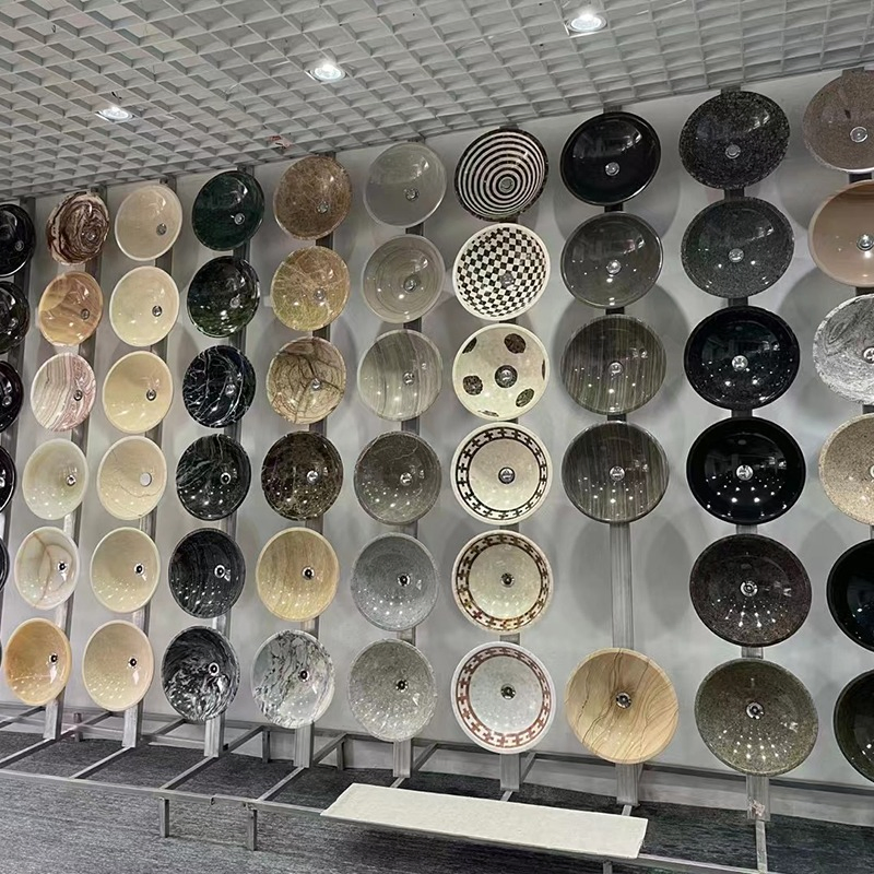 Wholesale Bathroom Modern Composite Granite Sink Stone White Marble Basin Sink