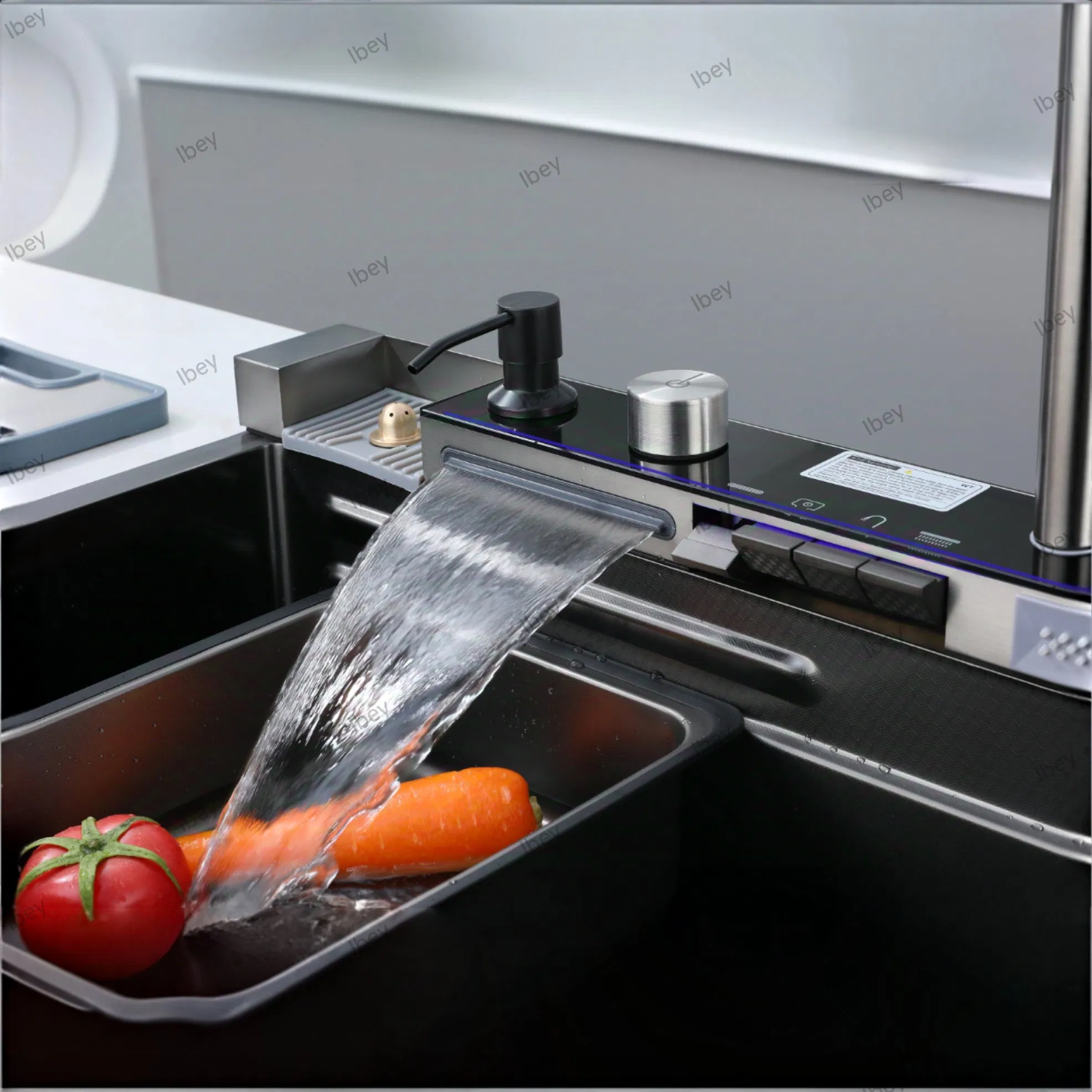 304 Stainless Steel Sink with Cutting Board and Faucet