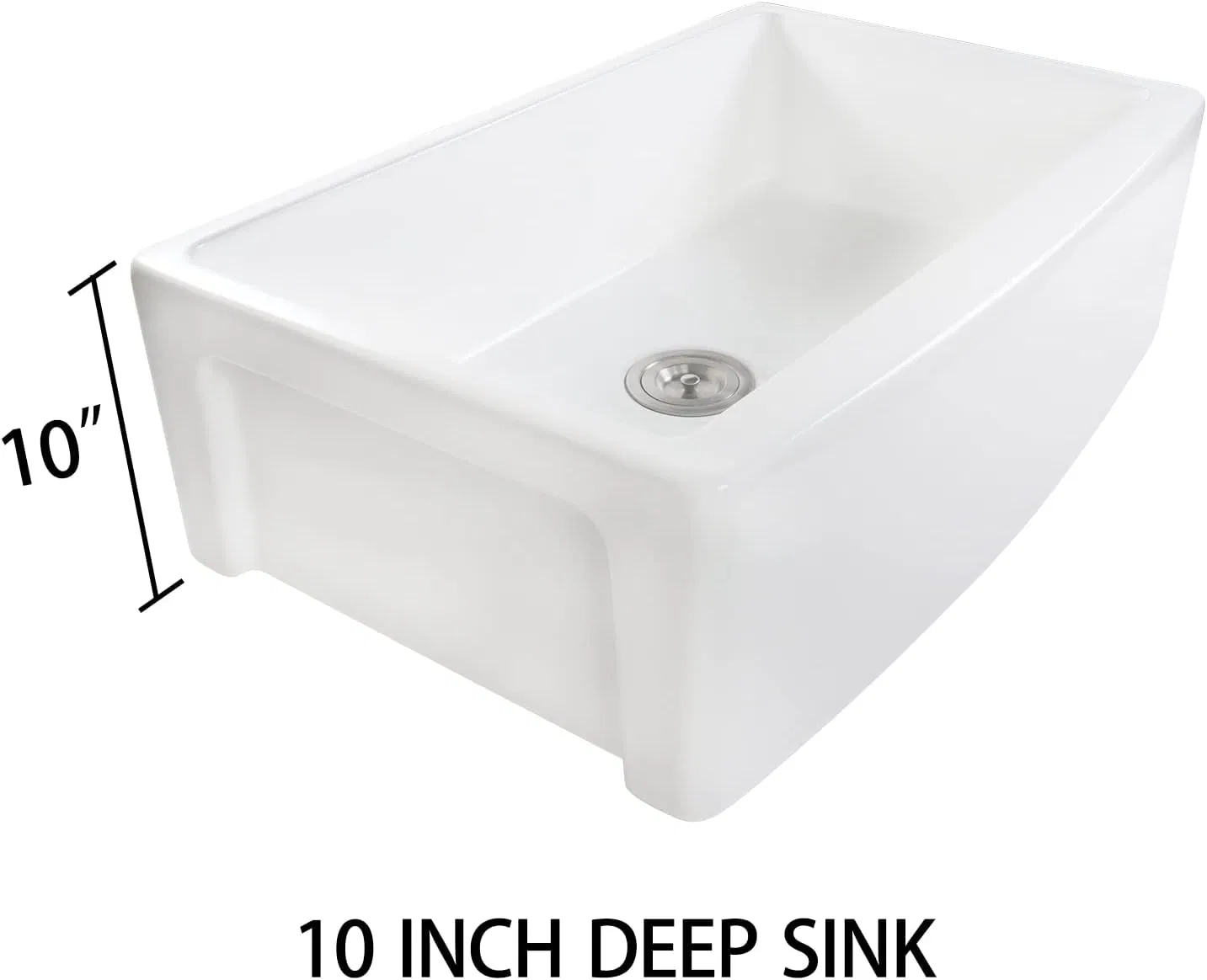 Cupc Ceramic Fireclay Black Matte Sink Farmhouse Sink Kitchen Ceramic Apron Front Farm Kitchen Sinks