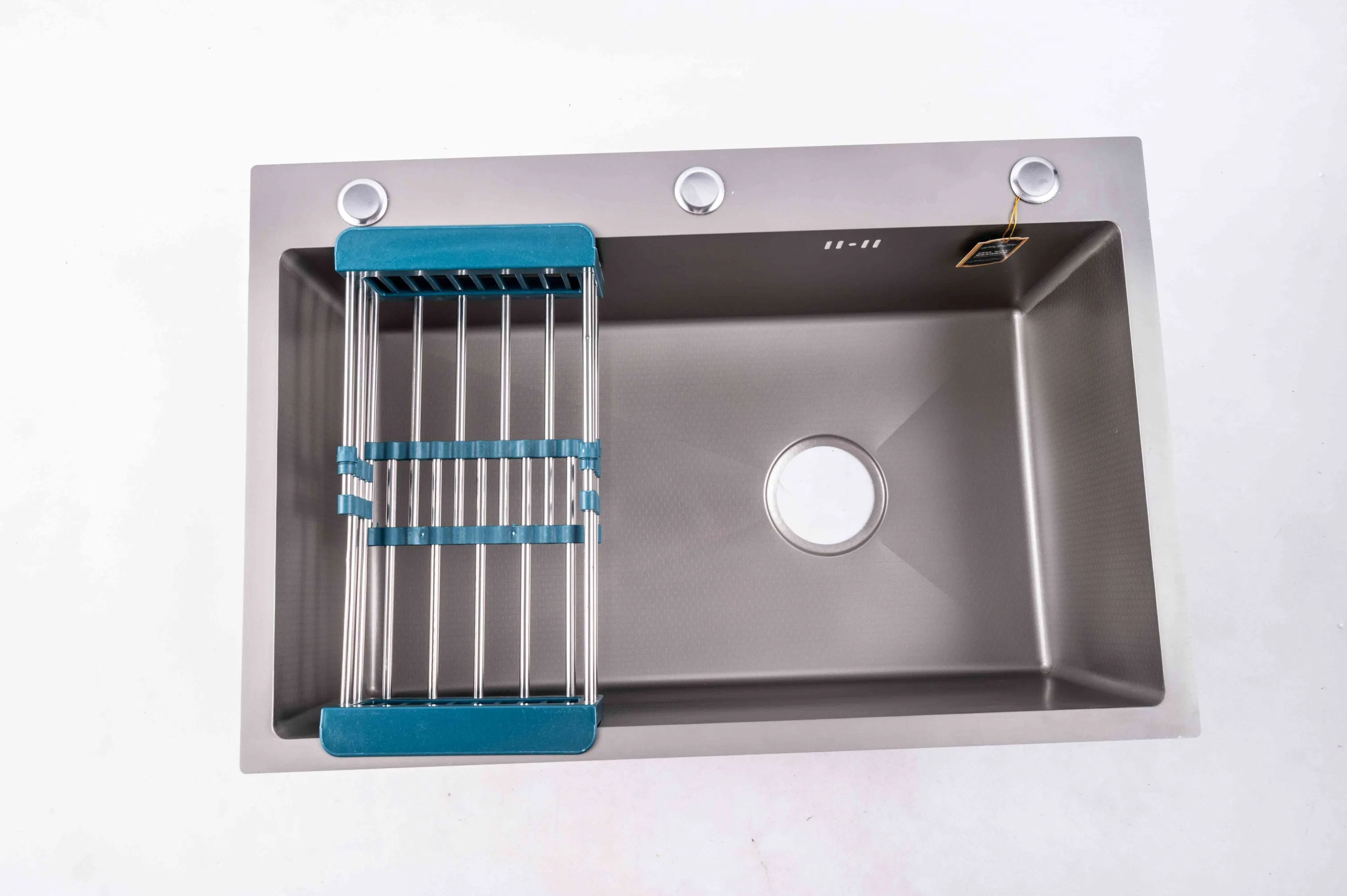 Premium Commercial Grade Single Handmade Kitchen Sink with Included Cutting Board